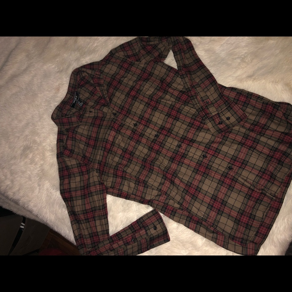 Red and brown flannel